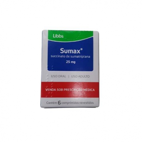 SUMAX LIB 25MG CO-REV CX X 6