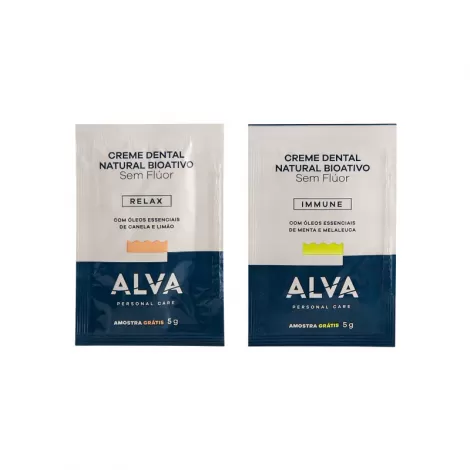 Sache Creme Dental Menta E Melaleuca 5G Alva Personal Care